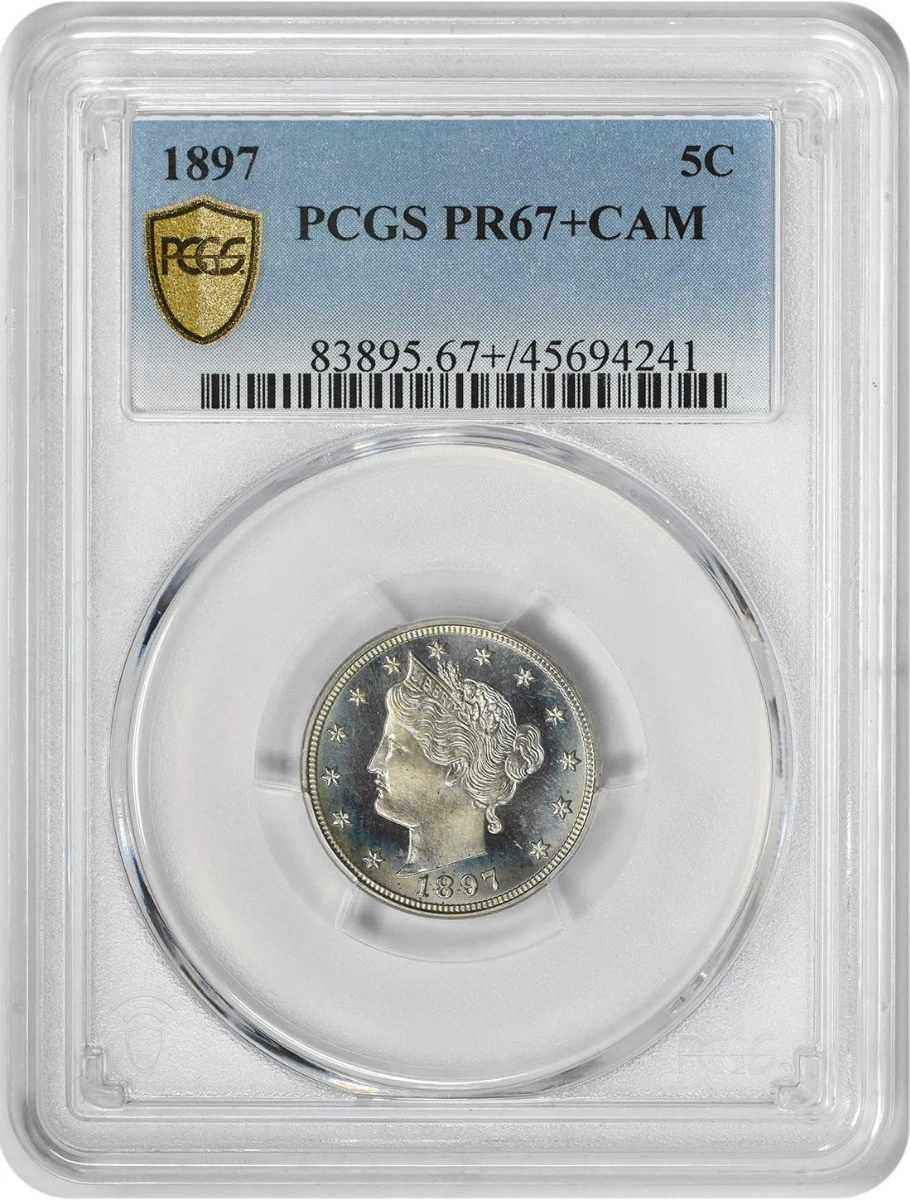 1897 Liberty Nickel PR67+CAM PCGS