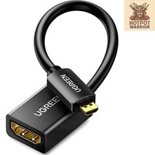 Stylish 1.6FT Micro HDMI to HDMI Adapter - 4K HDR, Durable Anti-Interference