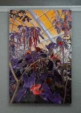 Altered Gardens: San Francisco Conservatory of Flowers, photo print on metal
