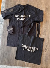 Crowded House 3 piece set: Long Sleeve T-shirt (S), bag and beverage koozie.