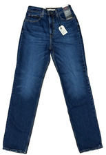Levi's Premium 70's High Slim Straight Women's Jeans Dark Blue NWT - Size 27x31