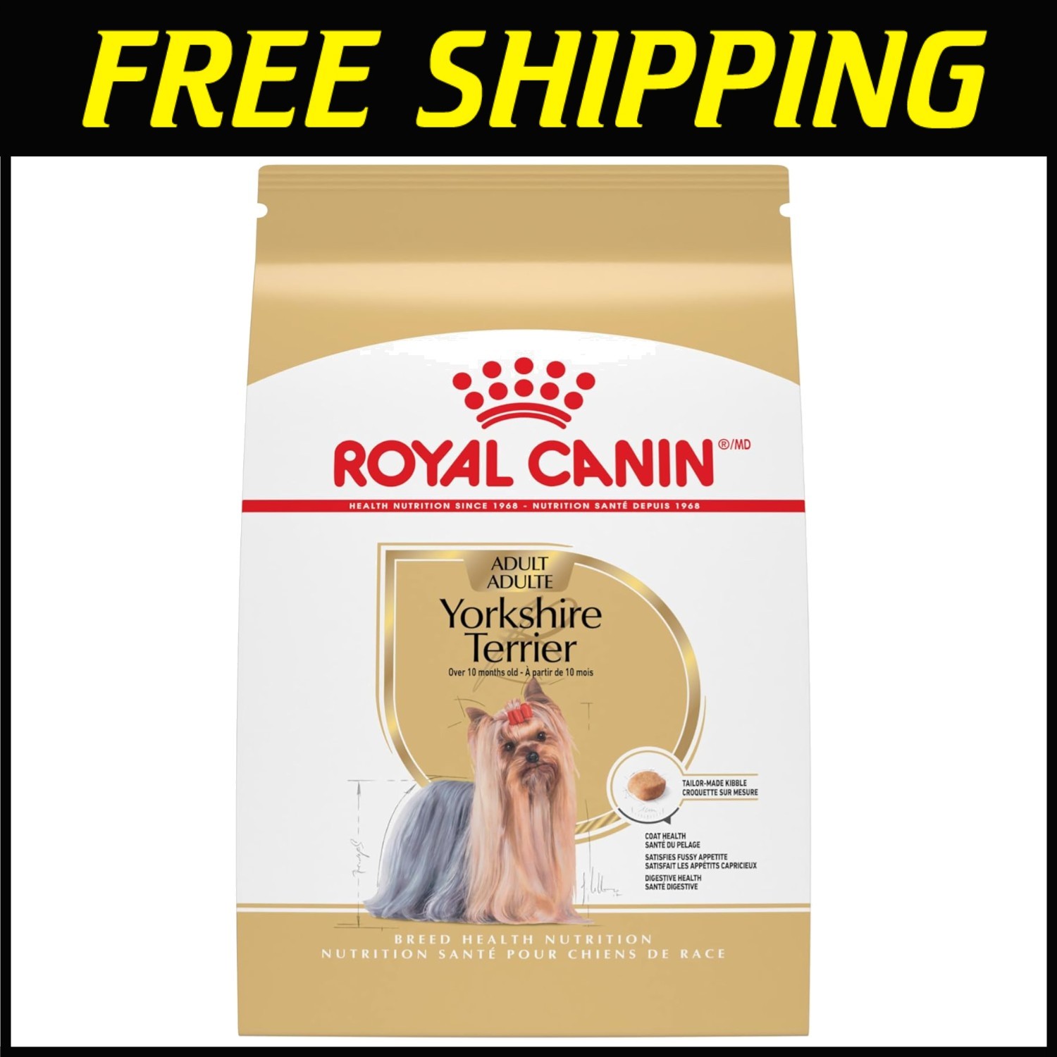 Breed Health Nutrition Yorkshire Terrier Adult Dry Dog Food,