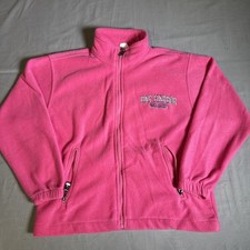 Bar Harbor Maine Youth Girls Fleece Jacket Medium Pink