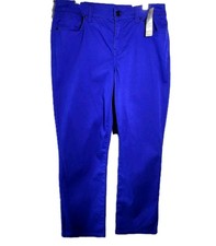 Chico's The Platinum Girlfriend CropSlim Fit Jeans Pants Blue Size O Small NWT