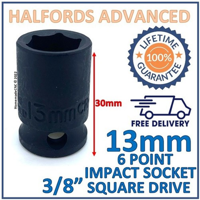 #ad Halfords Advanced 13mm 3 8quot; Square Drive Impact Socket New Lifetime Guarantee GBP 6.99