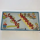 Vintage 1943 CHUTES & LADDERS  game Milton Bradley 17" x 13" RARE Original