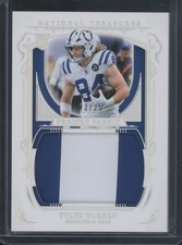 2025 Panini National Treasures Football Tyler Warren #FF-TWN Framed Fabric /25