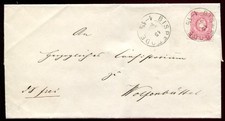 BRAUNSCHWEIG 1868-1880 NACHVERWEDUNGEN auf BRIEF (87875c