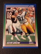 1990 Score Football - #374 Kevin Greene - Los Angeles Rams EX-NM Condition 