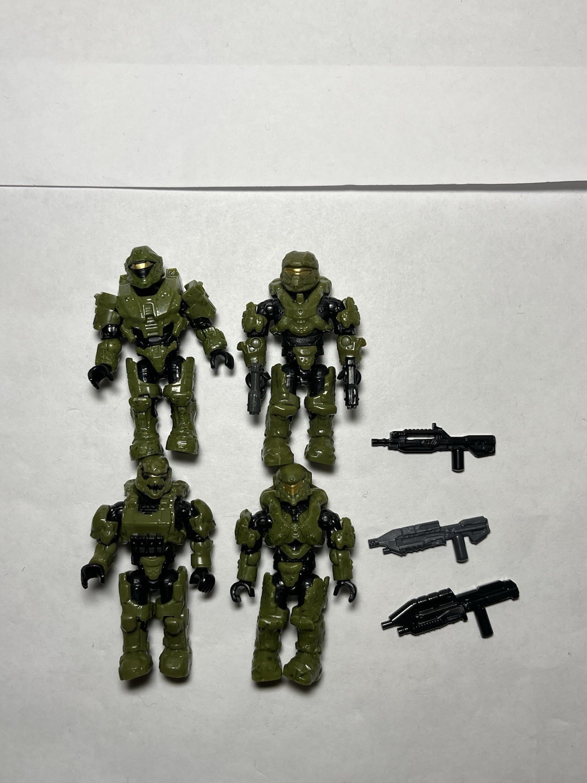 Halo Mega Construx Spartan Recon Copperhead Recruit Soldier Green Lot