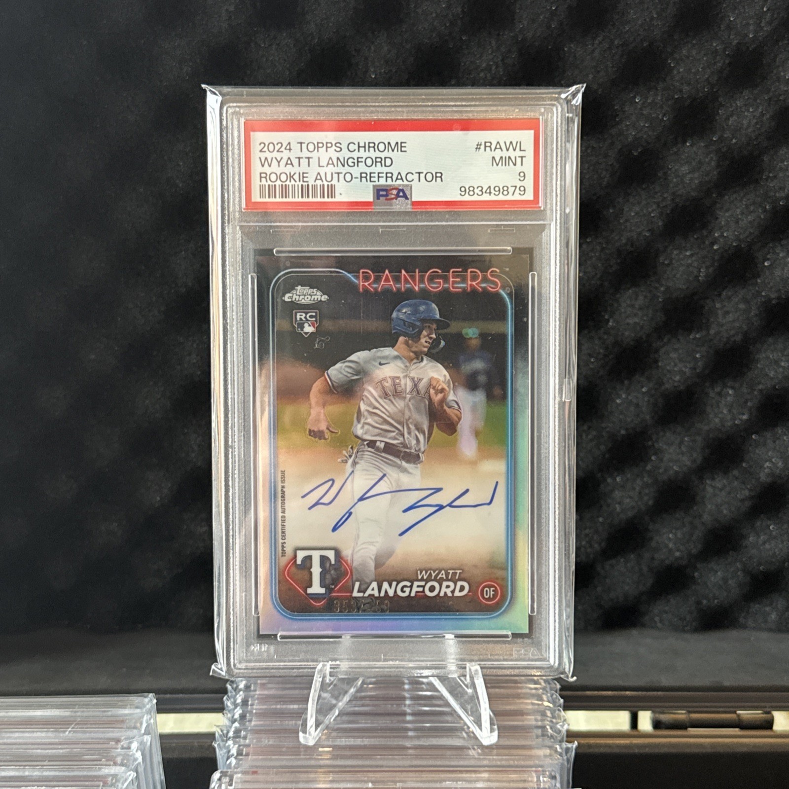 2024 Topps Chrome - Rookie Autographs Wyatt Langford #RA-WL Refractor /499 (AU)