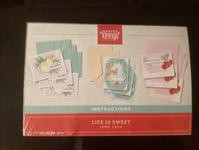 Stampin Up Life Is Sweet June 2024 Paper Pumpkin Kit Cards, Stamps, Ink