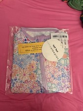 Little Sleepies Bamboo Floral short Sleeve One Piece Sleeper 12-18M