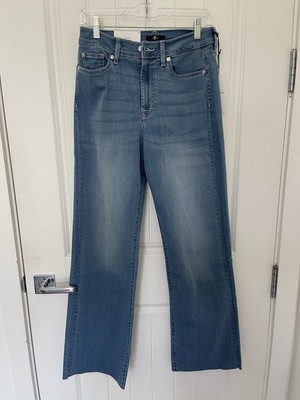 NWT 7 For All Mankind Women Trouser Jeans Alexa Size 28 Slim Evolution Soft $238