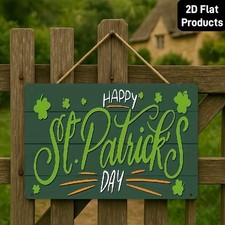 2D Vintage Metal St Patrick'S Day Sign Plaque Wall Hanging Home Decoration Gift