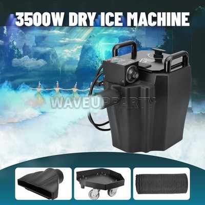 PAIDUN 3500W Dry Ice Fog Machine Ground Smoke Wedding DJ Club Party Stage Effect