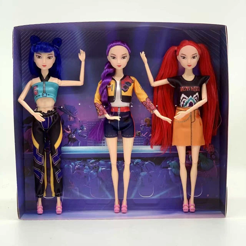 3PCS Cosplay Kpop Demon Hunters Dolls Moveable Joint Collectible Figure Toy Gift - image 2 of 4