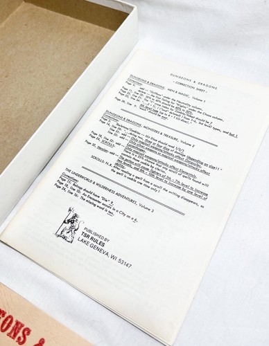 1975 Fourth Printing 4th Edition Dungeons & Dragons 3-Volume White Box Set TSR - Picture 6 of 16