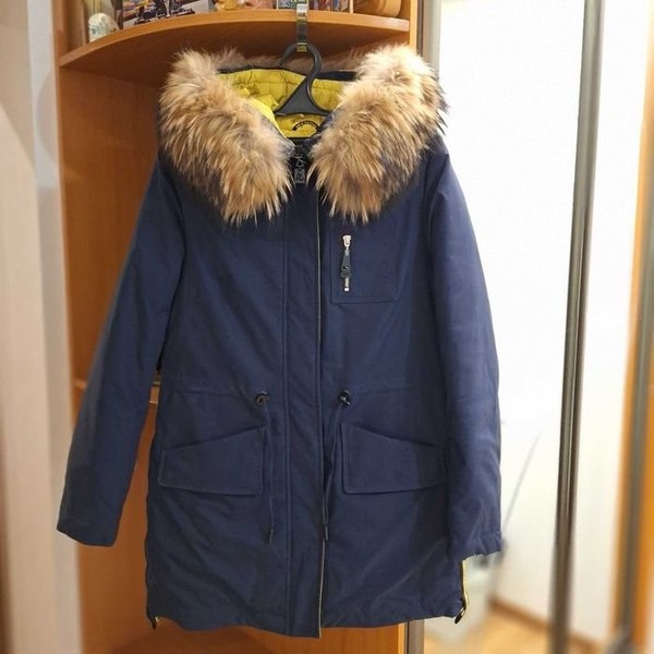 Women Winter Jacket Navy 38