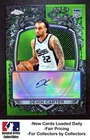 2025-26 Topps Chrome Devin Carter Signature Green Refractor #/99 Kings Auto