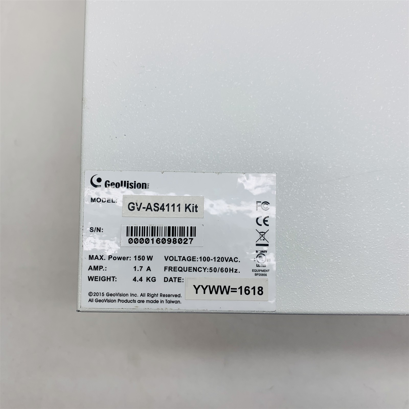 Geovision GV-AS4111 IP 4-Door Wiegand RS-485 Access Control Panel with Enclosure