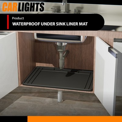 Fit For Under Sink Liner Mat for Bathroom Kitchen 28  x 19  Inches - Durable
