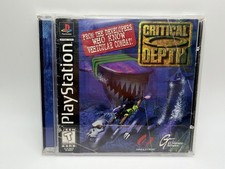 Critical Depth PS1 (Sony PlayStation 1, 1997) CIB Complete Black Label Reg Card