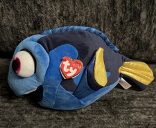 Ty Finding Nemo Sparkle DORY Blue Fish Beanie Baby - 9" NEW