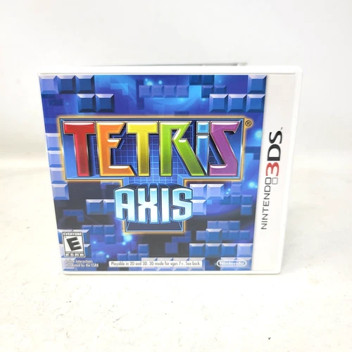 Tetris: Axis (Nintendo 3DS, 2011) CIB Complete Tested Working