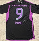 Harry Kane Bayern Munchen signed autograph 2023-24 Adidas Away Soccer Jersey coa