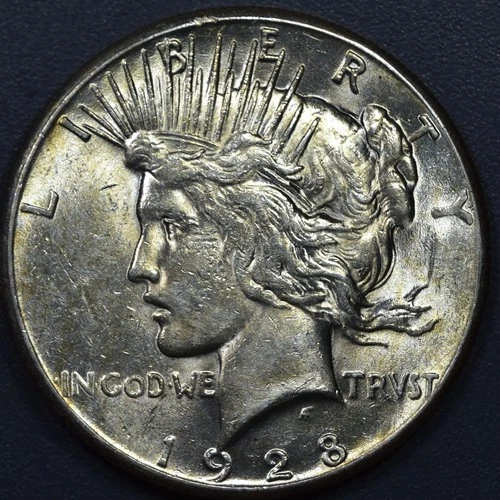 1928 $1 PEACE SILVER DOLLAR KM# 150 Grade:  VF+/XF A6059