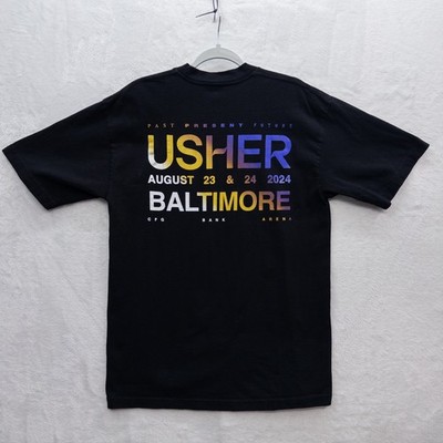 Usher Past Present Future Tour Concert T-Shirt Baltimore 2024 Size Medium