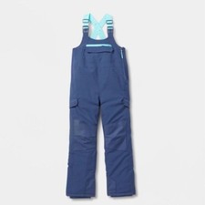 All in Motion Youth Snow Bibs Winter Ski M Blue Aqua