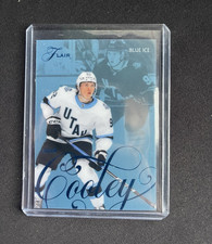 2025-26 Upper Deck Flair Logan Cooley #126 Utah Mammoth Forecheck Blue Ice /25