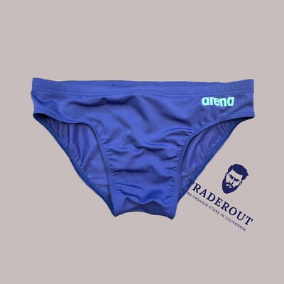 Arena men water dusk blue team Swim Brief bikini swimwear size 30 32 34 36