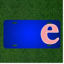 Custom Personalized License Plate With Add Names To Alphabet Letter Character