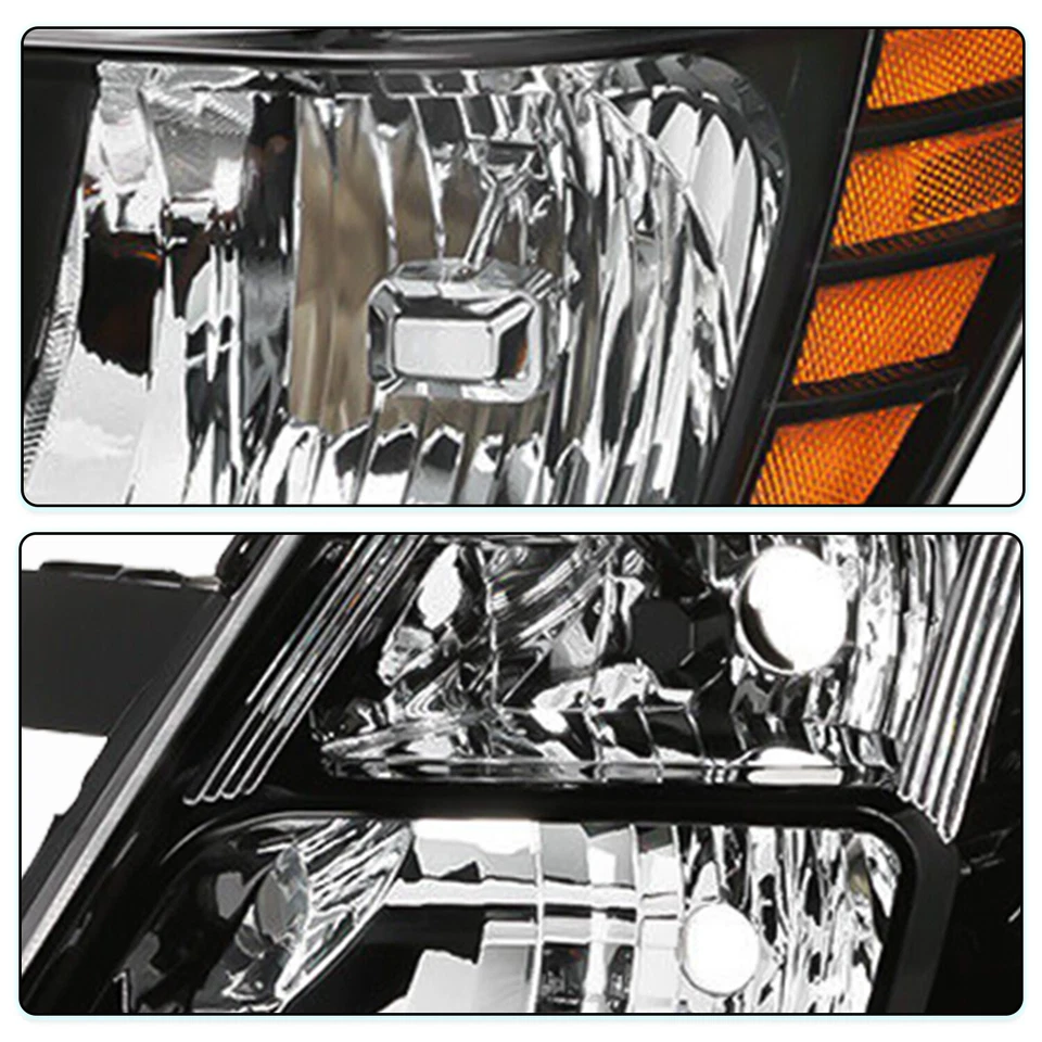 For 2009-2018 Dodge Journey Headlights OEM Black Amber Headlamps Left&Right Side Foto 4 de 4