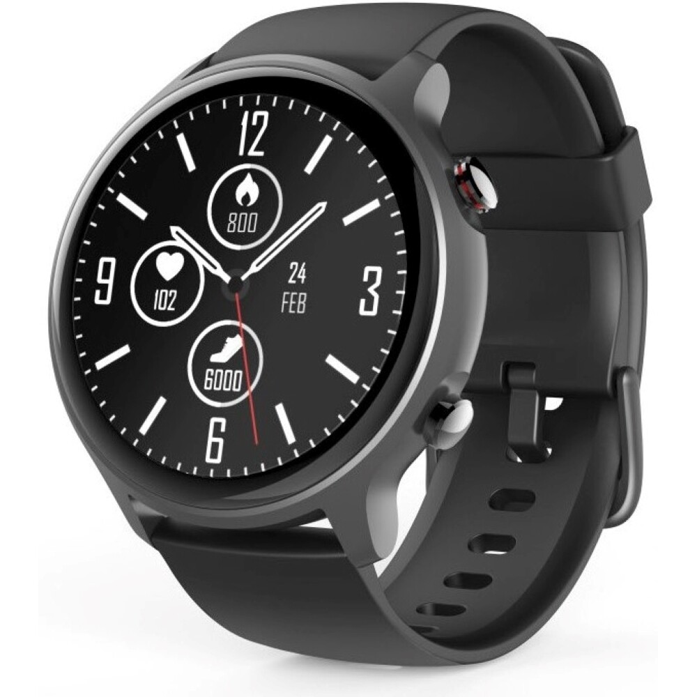Умные часы Hama Fit Watch 6910 schwarz/dunkelgrau с GPS и Bluetooth-трекером Touch 