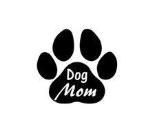 Dog Mom waterproof vinyl vinyl sticker decal - several sizes / colors