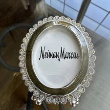 St. John Neiman Marcus Swarovski Crystal Mini Picture Frame, New 
