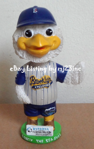 2004 TEAM MASCOT SANDY SEAGULL MINI BOBBLEHEAD BROOKLYN CYCLONES SGA METS MiLB