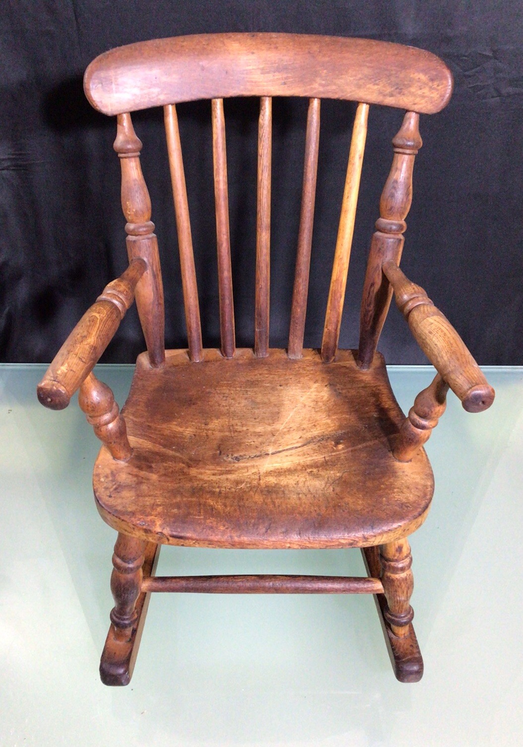 Children’s Rocking Chair . Solid Heavy Pine Vintage Country Style