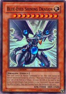 Blue-Eyes Shining Dragon - MOV-EN001 - Super Rare - Limited Edition x1 - Lightly