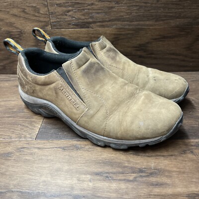 Size 9 - Merrell Mens Jungle Moc Slip On Shoes Brown Leather J60831 s-l400.jpg main image 2