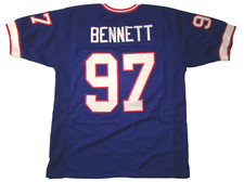 UNSIGNED CUSTOM Sewn Stitched Cornelius Bennett Blue Jersey - M, L, XL, 2XL