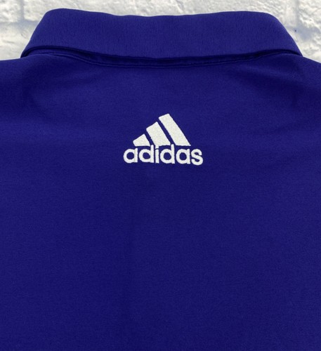 Daniel Berger PGA Tour Issue Adidas Polo Shirt UKG Bluish Purple Sz Medium - Picture 8 of 9