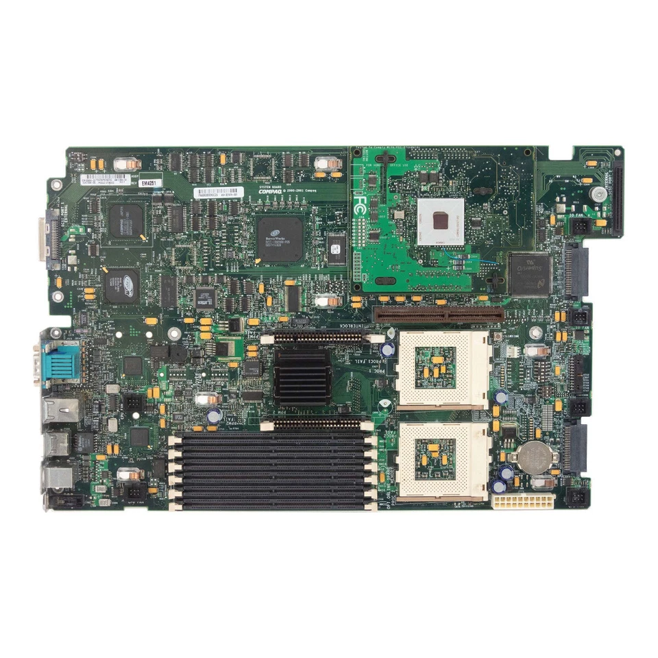 System Motherboard HP 228494-001 2x Socket 370 6x Sdram for DL380 G2 Proliant - Image 2 of 3