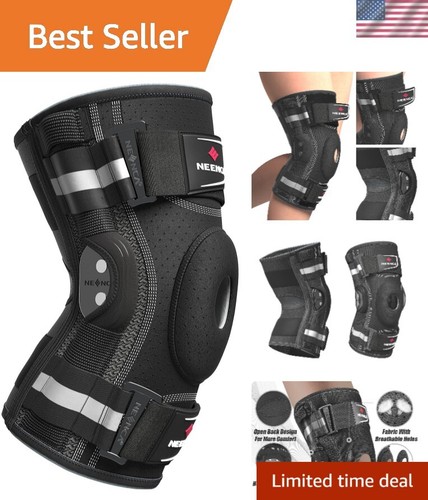 Adjustable Knee Brace Support Large Copper Hinged Stabilizers Pain Relief