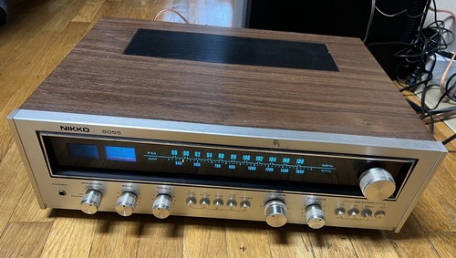 Vintage Nikko 5055 Stereo Receiver  Silver Face