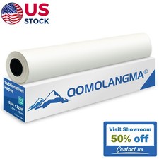 81gsm 63in x328ft Textile Dye Sublimation Paper for Heat Transfer Printing, 3in